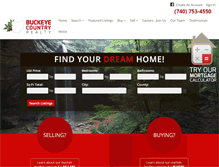 Tablet Screenshot of buckeyecountryrealty.com